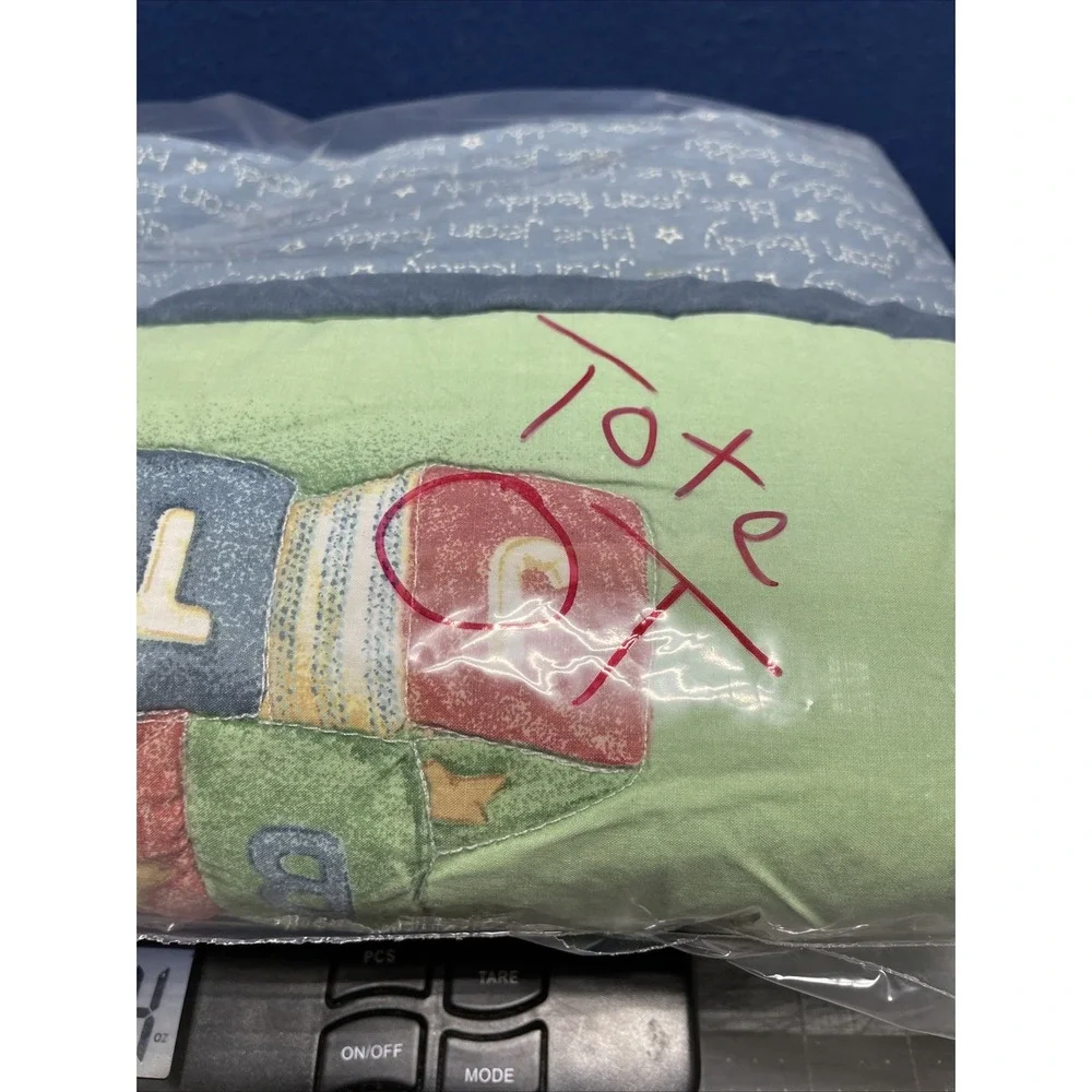 Blue Jean‎ Teddy Bear Crib Quilt Toys Holding Sail Boat Baby Blanket 38
